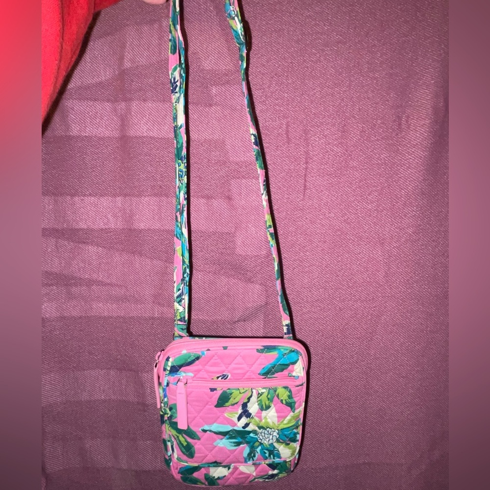 Vera Bradley Floral Pink Crossbody Bag